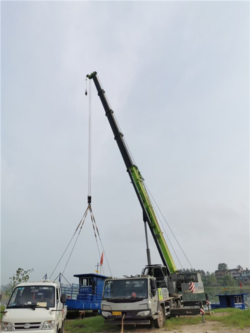 上犹县桥梁建设吊装案例